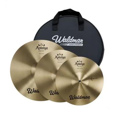 Imagem de Kit de Pratos Waldman Antalya ANT-141620/B B20 com Bag, Amarelo, 14'' 