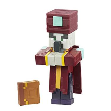 Imagem de Minecraft Dungeons 3.25-in Collectible Enchanter Battle Figure and Accessories, Baseado em Videogame, Presente de Jogo de História Imaginativa para Me
