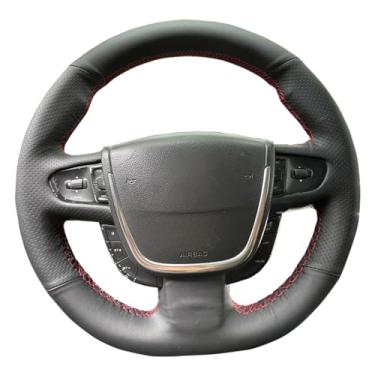 Imagem de Capa de volante, para Peugeot 508 2011-2018, personalize couro costurado à mão DIY