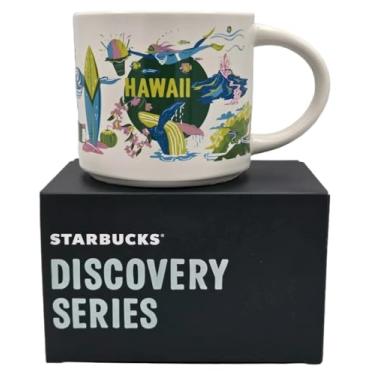 Imagem de Starbucks Caneca de café de cerâmica Hawaii Discovery Series, 400 ml, altura