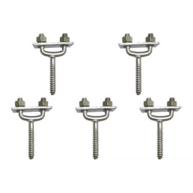 Imagem de Kit C/5 - Para-Raio Suporte Para Fita Aluminio Horizontal... - RAYCON