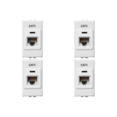 Imagem de Kit C/4 - Modulo Soprano Ilus (Rj45 Cat6)   5Tg99100