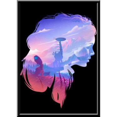 Imagem de Quadro Game Arte Horizon Zero Dawn Moldura 42x29cm - Fanarte