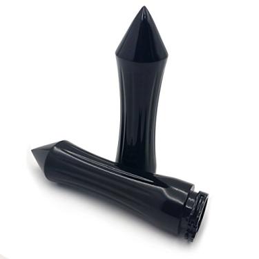 Imagem de HTTMT TRHB101-1''-BK Pegas pretas de 2.5 cm 25 mm compatíveis com Harley XL Sportster 883 1200 Softail Dyna Wide Glide Kawasaki Vulcan 1500 Classic