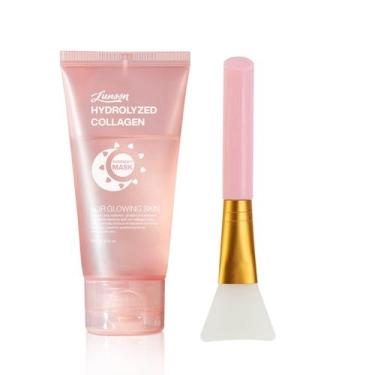 Imagem de Máscara de Colágeno JISKG para Hidratação Noturna da Pele