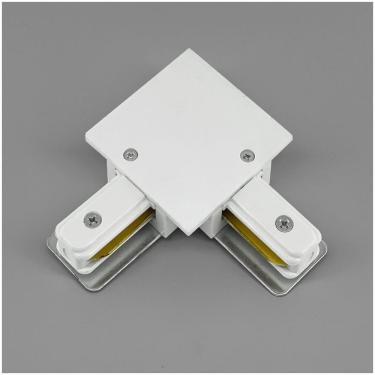Imagem de Emenda L Conector Em L Para Trilho Eletrificado Embutir Produto Branco
