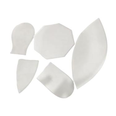 Imagem de CarpNettore Réguas para moldes de quilting de acrílico com 5 peças, moldura para quilting, modelos fáceis de usar, estênceis para desenho e patchwork