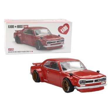 Imagem de Diecast Model Car Compatible with Kaido House x Mini GT 1:64 Nissan Skyline 2000GT-R (KPGC10) Kaido Street V1 Red Limited Edition KHMG175