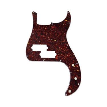 Imagem de Pickguard De Baixo De 4 Cordas Com 13 Furos Para Baixo PB Sem Furo Par