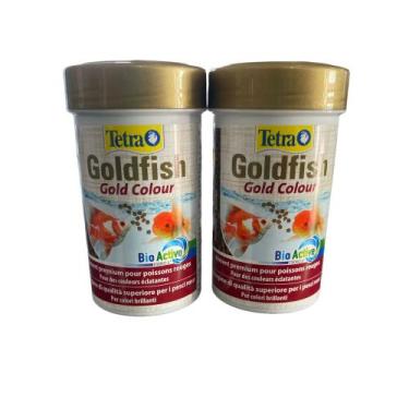 Imagem de Kit 2 Rações Tetra Goldfish Color Bits 30g Kinguios E Carpas