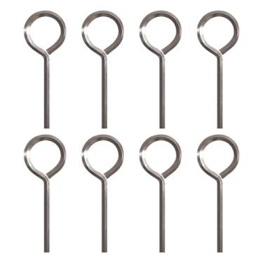 Imagem de mivofo Chave hexagonal com laço completo, chave Allen para dispositivos de saída de pânico de barra de pressão, metal sólido - 8 pacotes (1/20.3 cm)