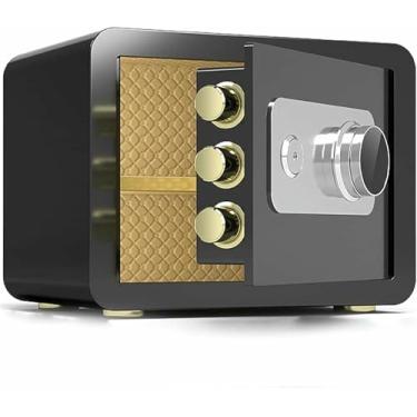 Imagem de Cofres e cofre, teclado S, teclado eletrônico programável, para casa, escritório, hotel, joias, uso de dinheiro (preto, 25 cm)