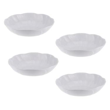 Imagem de Kit Quatro Saladeira Redonda de Melamina Ondulada 24,8 x 6,2 cm WECK