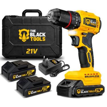 Imagem de Parafusadeira Furadeira De Impacto Brushless 3/8 2 Baterias Bivolt Com