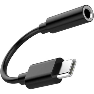 Imagem de Adaptador Fone de Ouvido P2 3.5mm para USB Tipo-C, Compatível com Samsung, Motorola, LG PREMIUM