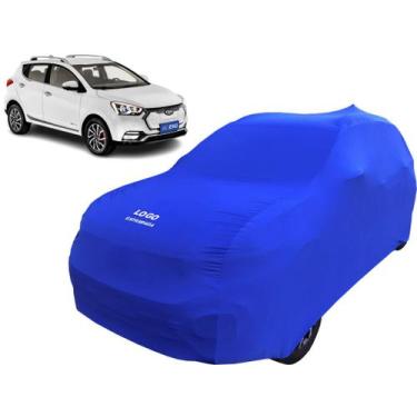 Imagem de Capa Sob Medida Carro Elétrico Jac IEV40 Com Logo - Mz, Azul