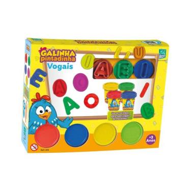 Imagem de Brinquedo Vogais Galinha Pintadinha Super Toys com Massinhas 615