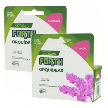 Imagem de Kit 2 Fertilizante Para Orquídeas Floração Concentrado Forth - 60 mL