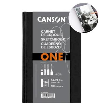 Imagem de Caderno Sketchbook Canson Art Book One 100g A5 98Fls Costura
