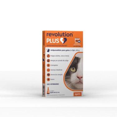 Imagem de REVOLUTION PLUS 2,6 a 5kg Gatos 0,50 mL (cx. x 1) - Zoetis