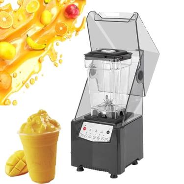 Imagem de Liquidificador Turbo Full de 1000W com tampa à prova de som, painel inteligente, design com 6 lâminas, ideal para preparar smoothies, nozes, cubos de gelo e frutas