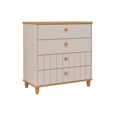 Imagem de Cômoda Infantil Cupcake C- 4 Gavetas Off White-nature - Permóbili Baby