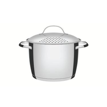 Imagem de Espagueteira Tramontina Allegra Aço Inox Com Fundo Triplo 22 Cm 5,5 L