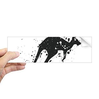 Imagem de DIYthinker Austrália Koala Silhueta Canguru Ilustração Retangular Para-choque Adesivo Janela Decalque