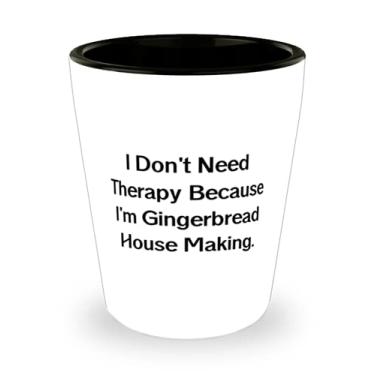 Imagem de Casa de gengibre sarcástica, I Don't Need Therapy Because I'm Gingerbread House Making, Funny Birthday s From Friends