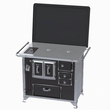 Imagem de Fogao a Lenha GII N 2 Gab Sec Preto com Tampa Cald