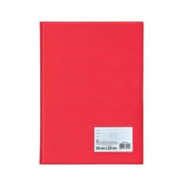Imagem de Pasta Catálogo 50 Envelopes Finos Sem Lombo Vermelha Dac