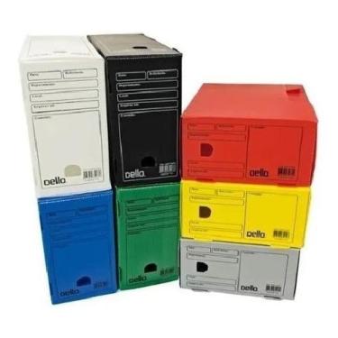 Imagem de 10 Caixa Arquivo Morto Organização Ofício Polionda Plástico [F112]