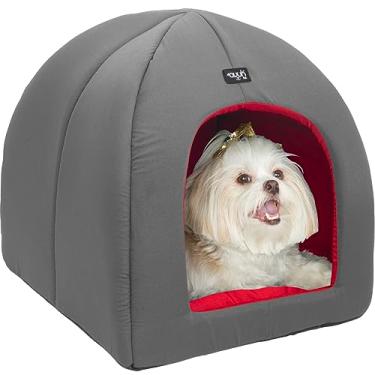 Imagem de Toca 2x1 Vermelho Avuk Pet Cama Cachorro Gato Casa Cabana