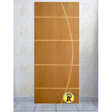 Imagem de Porta Lisa Frisada Belíssima 5 - Madeira, MOGNO, 92 CM