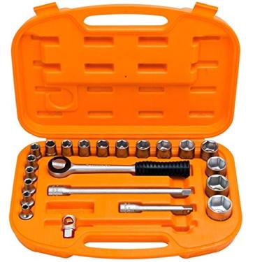 Imagem de Jogo de Soquetes e Acessórios 1/2 Pol. com 22 Peças-TRAMONTINA PRO-44834/222