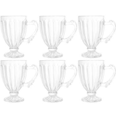 Imagem de Jogo de Xícaras de Café 6 peças Taças Pequenas 100ml Cristal Imperial 