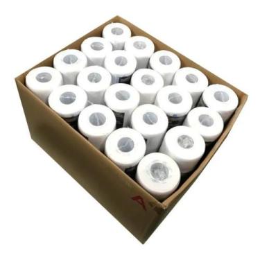 Imagem de Caixa Fechada Gola Higiênica Branca Com 20 Pacotes 100 Rolos - Cristal