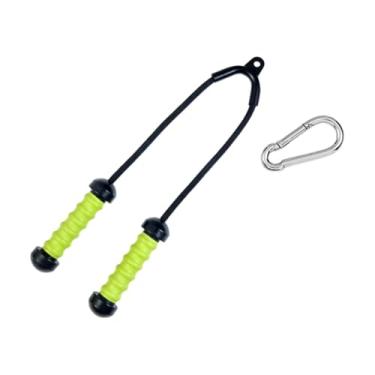 Imagem de Vaveren Trícep puxar para baixo acessório trícep corda multifuncional alça corda pulldown cabo acessório para de polia doméstica, Verde