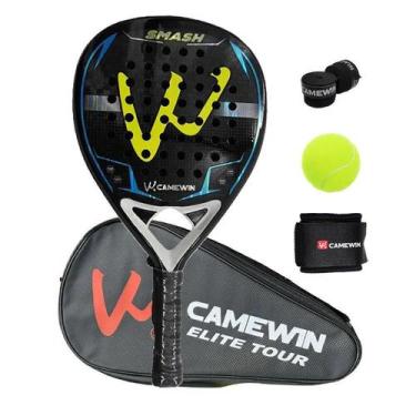 Imagem de Raquete de Tênis Padel CAMEWIN em Fibra de Carbono - 360g + 10g