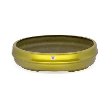 Imagem de Vaso Bacia Decorativo Osaka Ouro Metal G 16X65X52cm