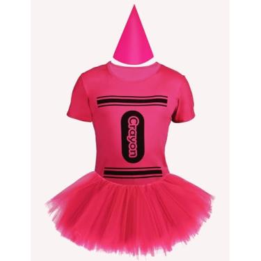 Imagem de PJPSAA Acessórios de fantasia de giz de cera de Halloween, chapéus de feltro, tutu para homens, mulheres, adultos, grupo, time, cosplay