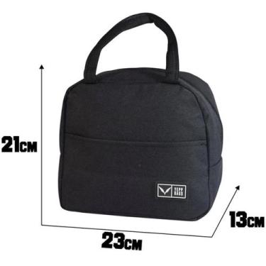 Imagem de Bolsa Lancheira Térmica Marmita Lanche Fitness - Yepp, PRETA