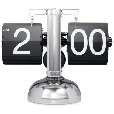 Imagem de Relógio de Mesa Vintage Digital Flip Automático a Bateria, Wkevnu Barco, Preto