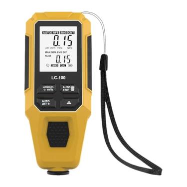 Imagem de MERIGLARE Medidor de espessura de revestimento automotivo, medidor de profundidade de pintura, ferramenta compacta e profissional para automóveis, Amarelo