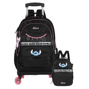 Imagem de Kit Lilo Stitch Mochila 4 Rodas + Lancheira Térmica 2EM1 - Luxcel, pre