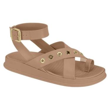 Imagem de Sandália Moleca Feminina Papete Dedo Conforto 5556.104 Cor:NudeTamanho