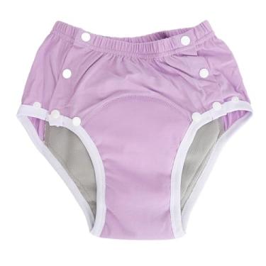 Imagem de CUOFYUNL Lavável Incontinência Cuecas Algodão Puro Reutilizável Altamente Absorvente À Prova de Vazamento Fraldas de Pano para Adultos para Idosos (M)