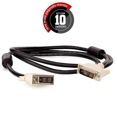 Imagem de Cabos Dvi - Modelo Dvi-D Single Link 1,5 Mt - Kit 10