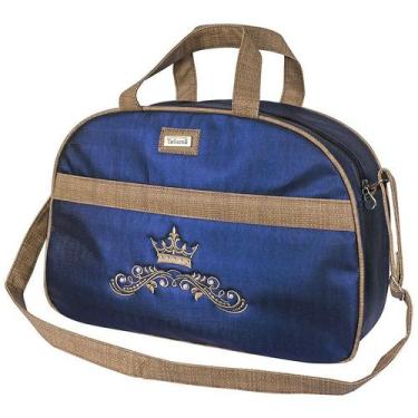 Imagem de Bolsa Maternidade Realeza Marinho com Marrom G - Talismã