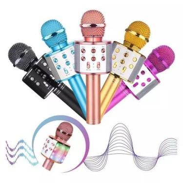 Imagem de Microfone Karaoke Bluetooth: Liberte Seu Espírito Musical - GOLDENMIX